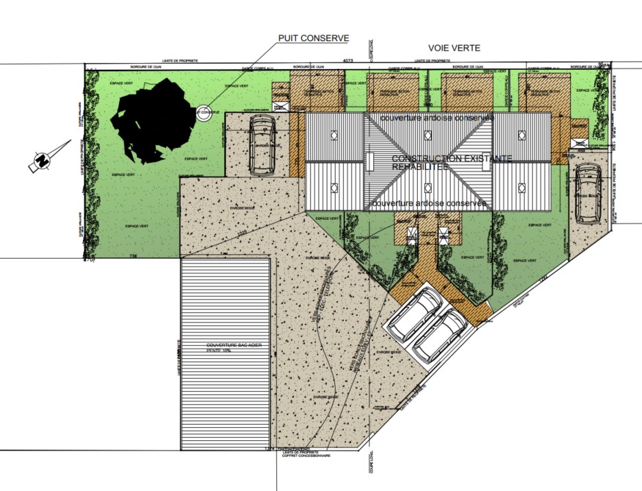 Plan masse gare moncoutant